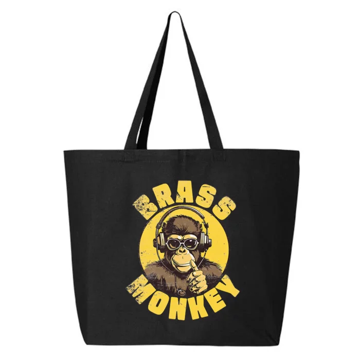 Brass Monkey Funny Cool Music 25L Jumbo Tote