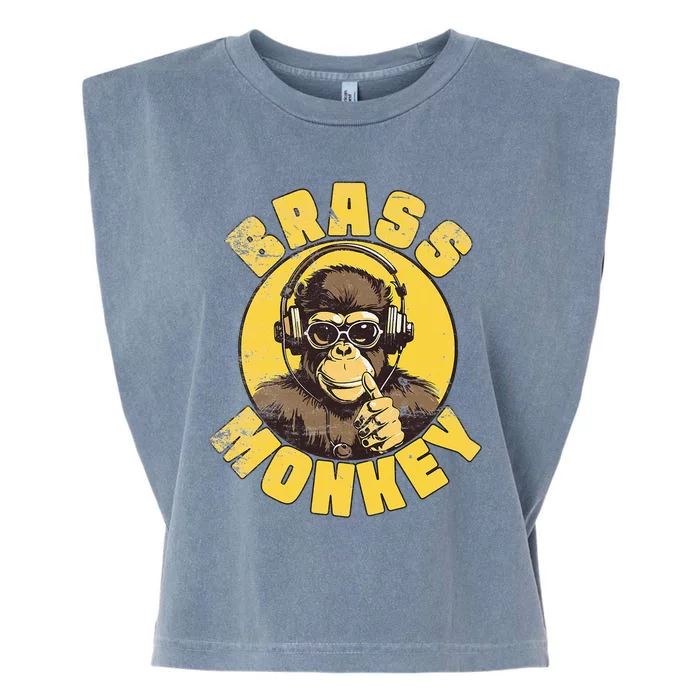 Brass Monkey Funny Cool Music Garment-Dyed Women's Muscle Tee