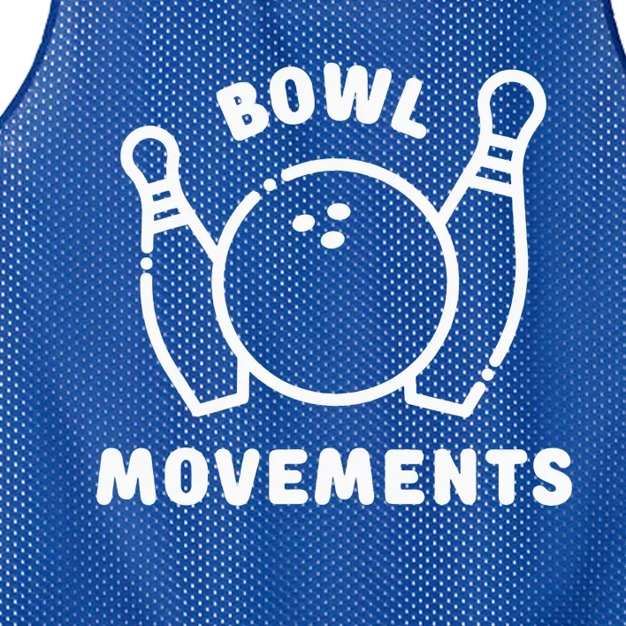 Bowl Movements Funny Bowling Team Mesh Reversible Basketball Jersey Tank