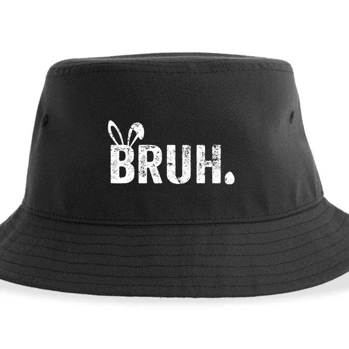 Bruh Meme Funny Saying Bro Greeting Easter Day Sustainable Bucket Hat