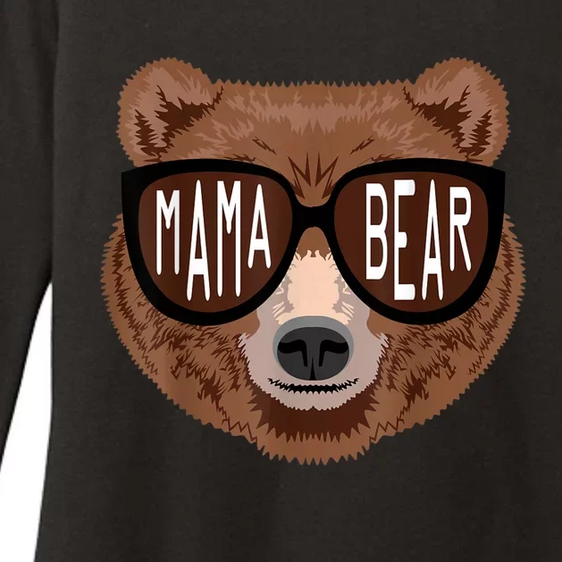 Bear Matching Family Outfits, Funny Mama Bear Womens CVC Long Sleeve Shirt