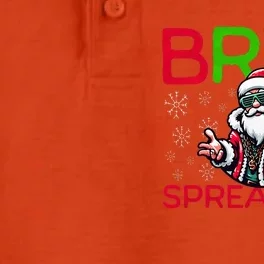 Bruh Meme Funny Christmas  Spread Joy Hip Hop Santa Dry Zone Grid Performance Polo