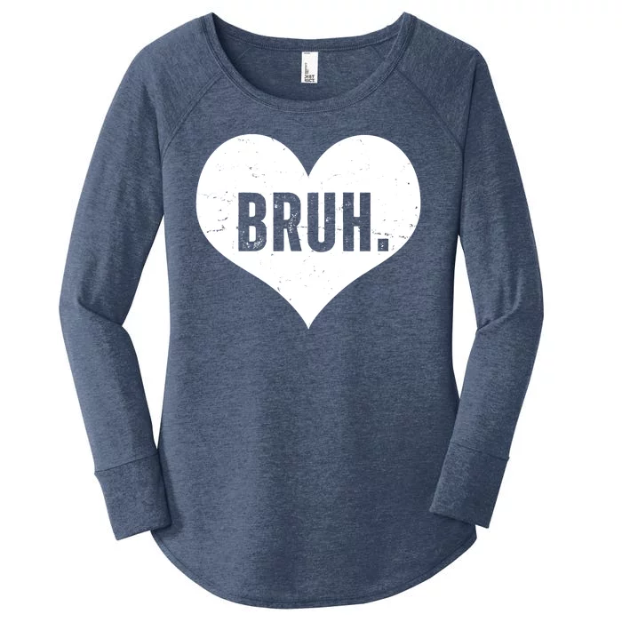 Bruh Meme Funny Valentine Women's Perfect Tri Tunic Long Sleeve Shirt