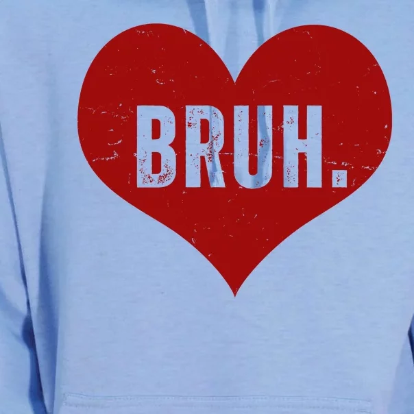 Bruh Meme Funny Valentine Unisex Surf Hoodie