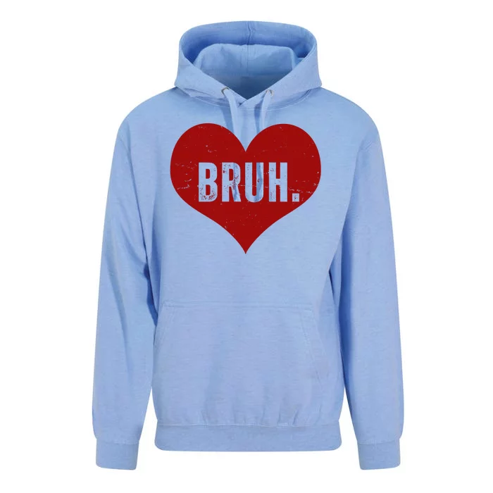 Bruh Meme Funny Valentine Unisex Surf Hoodie