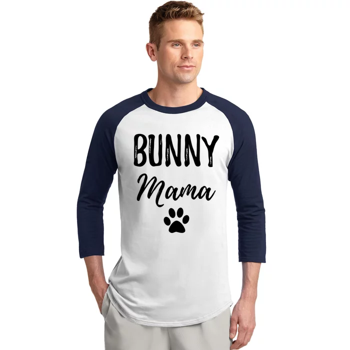 Bunny Mama Funny Bunny Mom Gift Idea Gift Baseball Sleeve Shirt