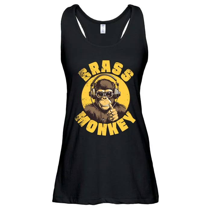 Brass Monkey Funny Cool Music Ladies Essential Flowy Tank