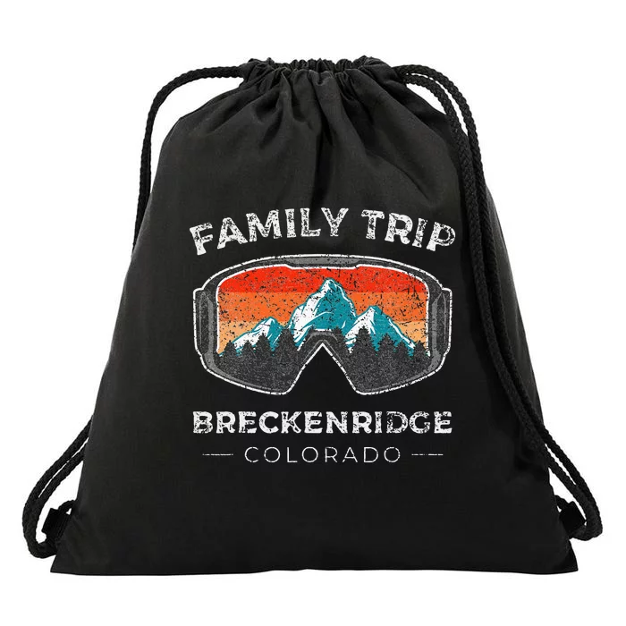 Breckenridge Matching Family Vacation 2021 Drawstring Bag