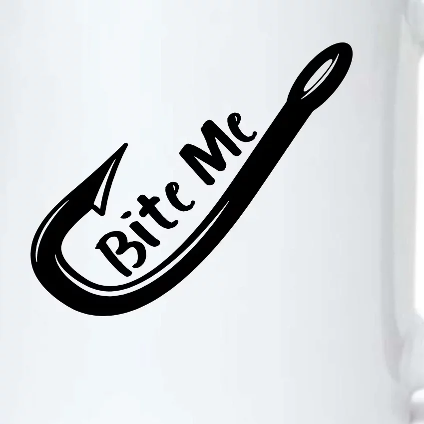 Bite Me Fish Hook Black Color Changing Mug