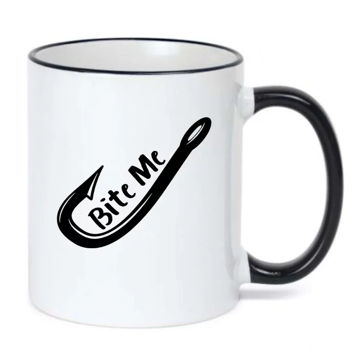 Bite Me Fish Hook Black Color Changing Mug