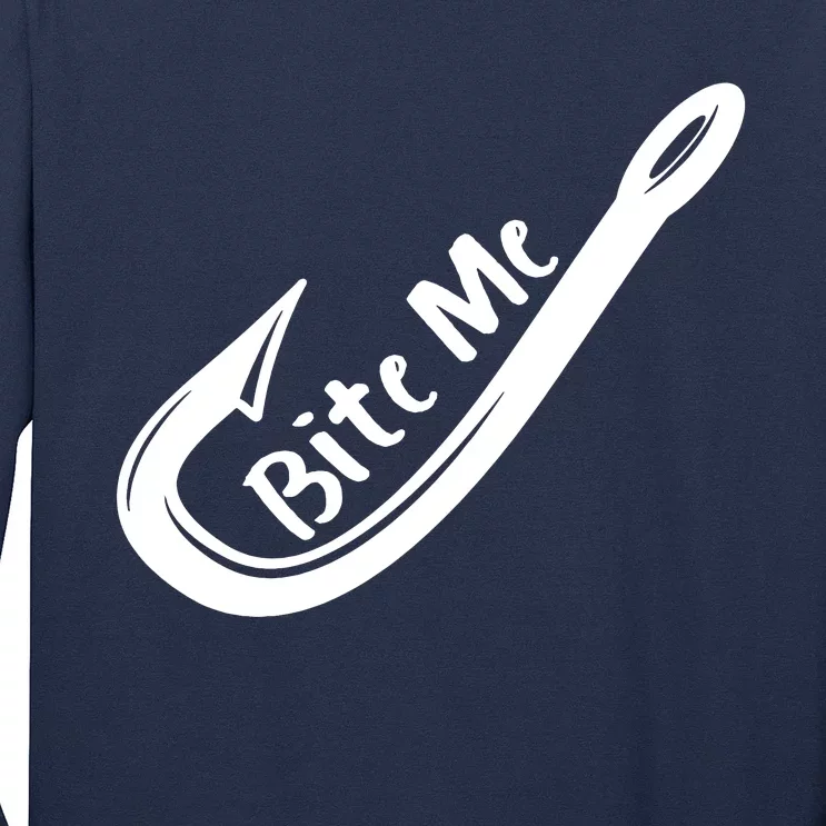 Bite Me Fish Hook Long Sleeve Shirt