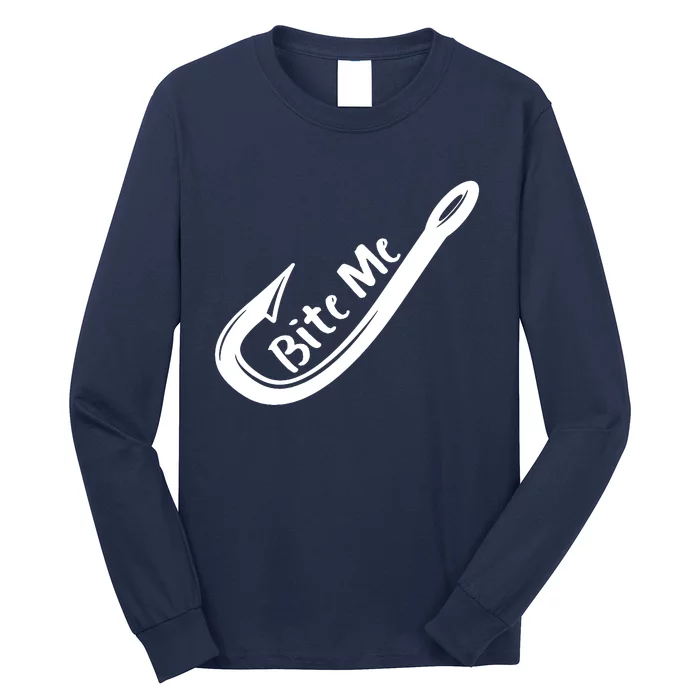 Bite Me Fish Hook Long Sleeve Shirt