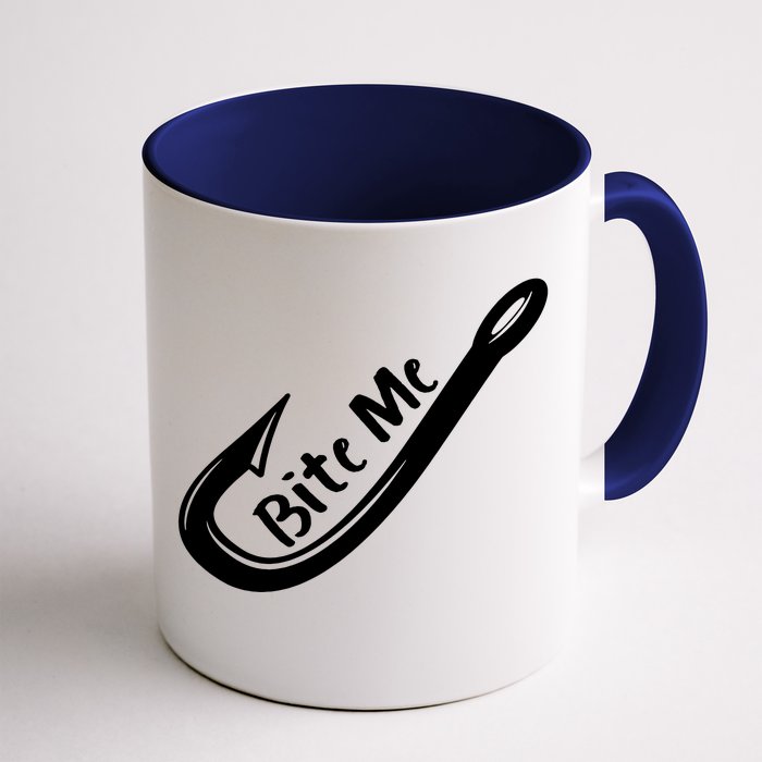 Bite Me Fish Hook Front & Back Coffee Mug