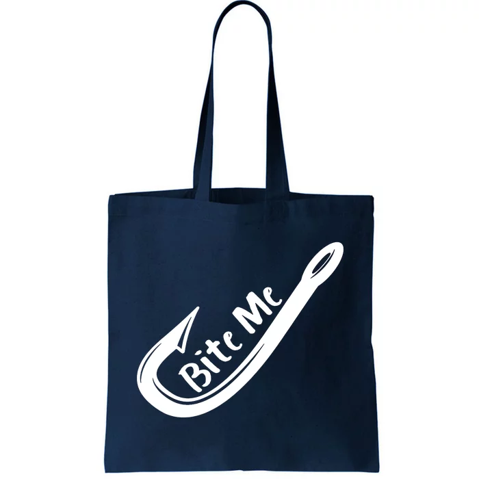 Bite Me Fish Hook Tote Bag