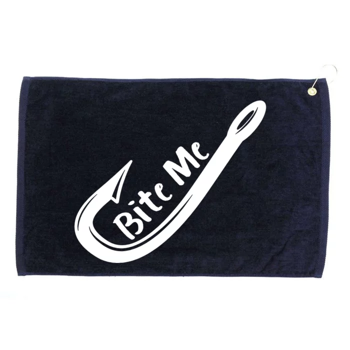 Bite Me Fish Hook Grommeted Golf Towel