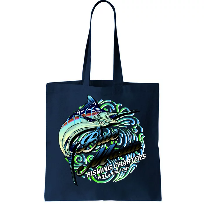 Blue Marlin Fishing Charters Tote Bag