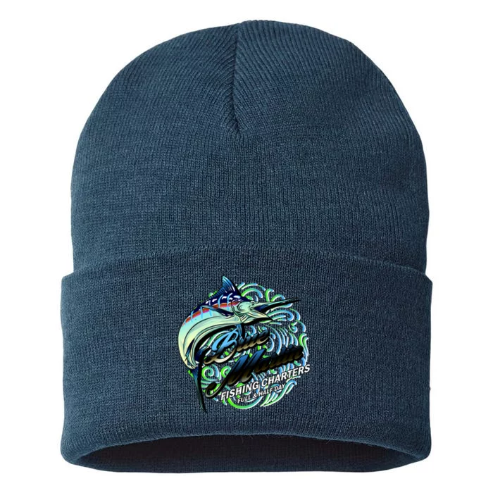 Blue Marlin Fishing Charters Sustainable Knit Beanie