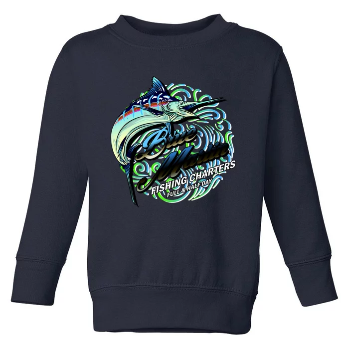 Blue Marlin Fishing Charters Toddler Sweatshirt