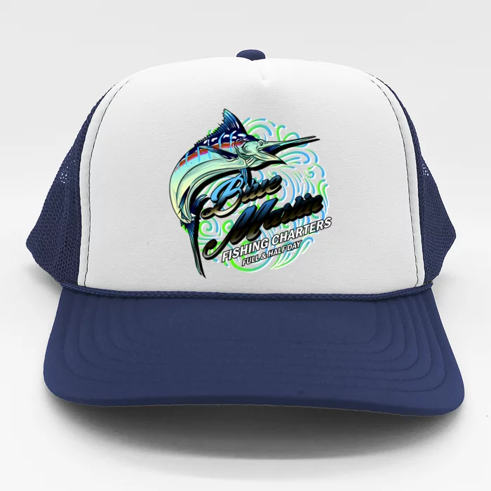 Blue Marlin Fishing Charters Trucker Hat