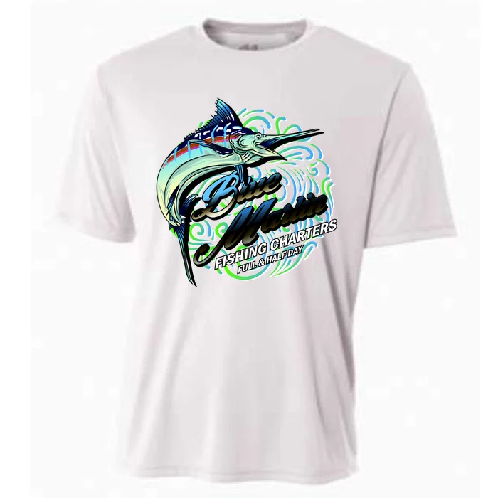 Blue Marlin Fishing Charters Cooling Performance Crew T-Shirt