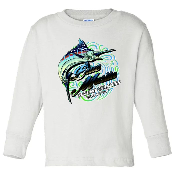 Blue Marlin Fishing Charters Toddler Long Sleeve Shirt