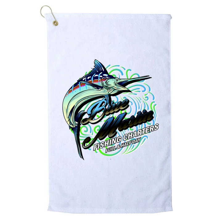 Blue Marlin Fishing Charters Platinum Collection Golf Towel