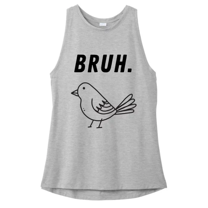 Bruh Meme Funny Saying Brother Greeting Teens Ladies Tri-Blend Wicking Tank