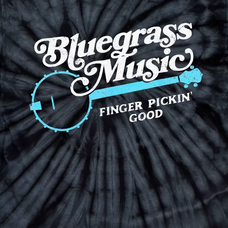 Bluegrass Music Finger Pickin Good Banjo Design Graphic Tie-Dye T-Shirt