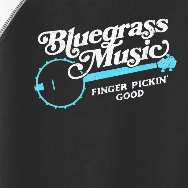 Bluegrass Music Finger Pickin Good Banjo Design Graphic Toddler Fine Jersey T-Shirt