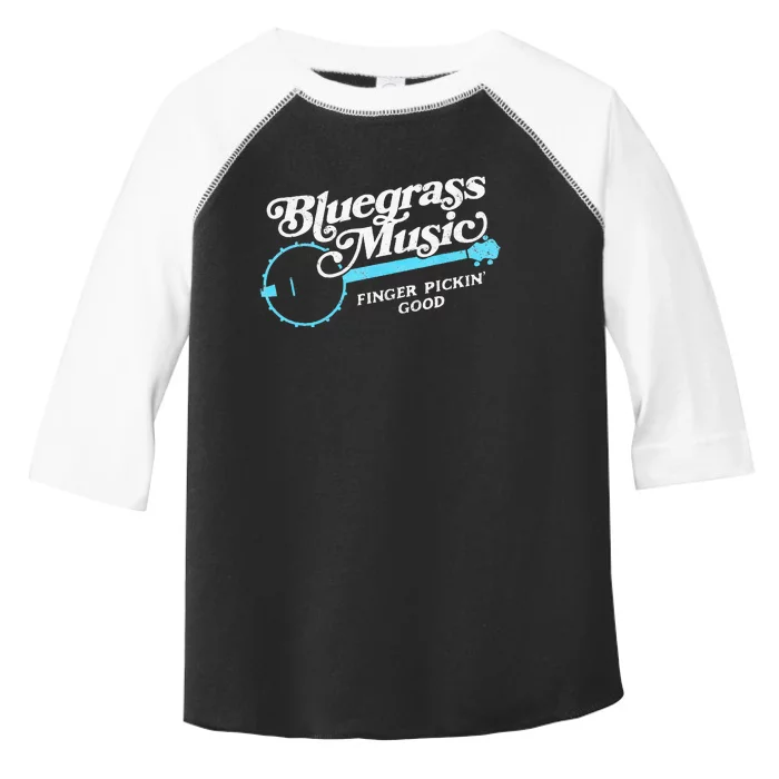 Bluegrass Music Finger Pickin Good Banjo Design Graphic Toddler Fine Jersey T-Shirt