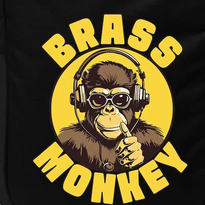 Brass Monkey Funny Cool Music Impact Tech Backpack