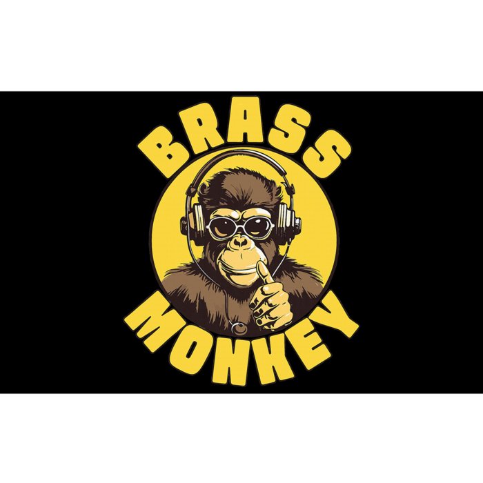 Brass Monkey Funny Cool Music Bumper Sticker