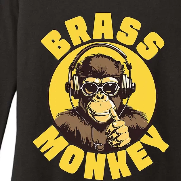 Brass Monkey Funny Cool Music Womens CVC Long Sleeve Shirt