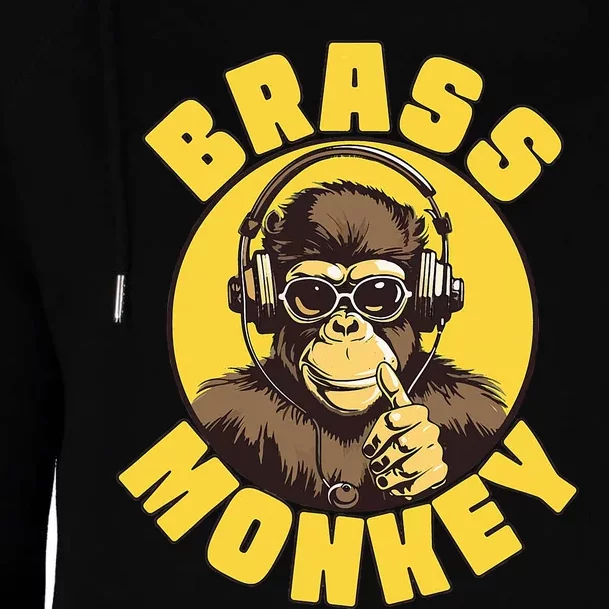 Brass Monkey Funny Cool Music Womens Funnel Neck Pullover Hood