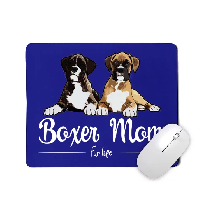 Boxer Mom Fur Life Design Mousepad