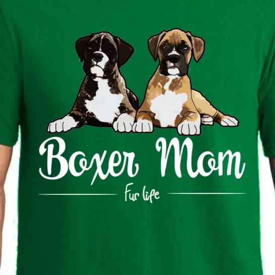 Boxer Mom Fur Life Design Pajama Set