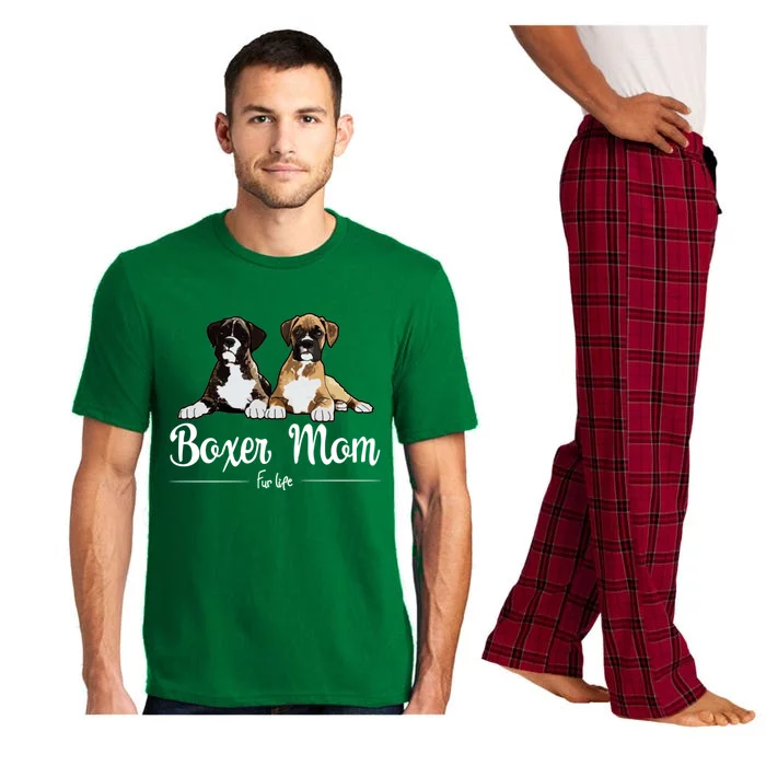 Boxer Mom Fur Life Design Pajama Set