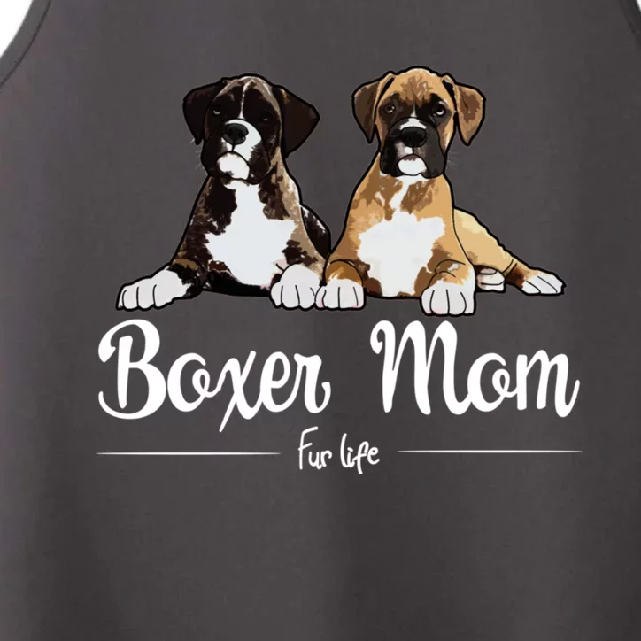 Boxer Mom Fur Life Design Performance Tank