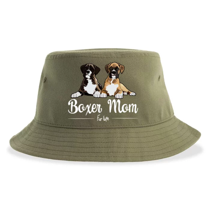 Boxer Mom Fur Life Design Sustainable Bucket Hat