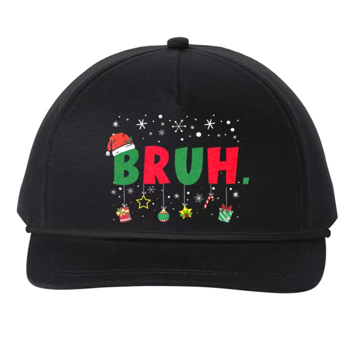 Bruh Meme Funny Saying Bro Greeting Snapback Five-Panel Rope Hat