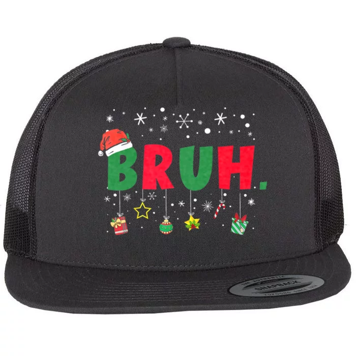 Bruh Meme Funny Saying Bro Greeting Flat Bill Trucker Hat