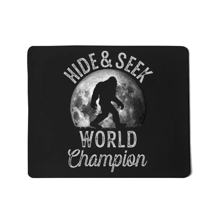 Bigfoot Moon Fantasy Hide And Seek World Champion Sasquatch Mousepad