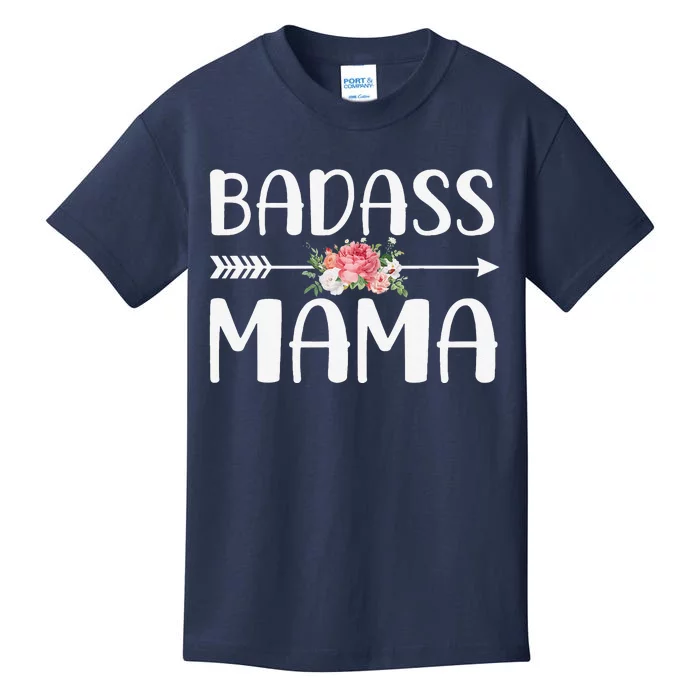 Badass Mama For Mom Women Mother's Day Kids T-Shirt