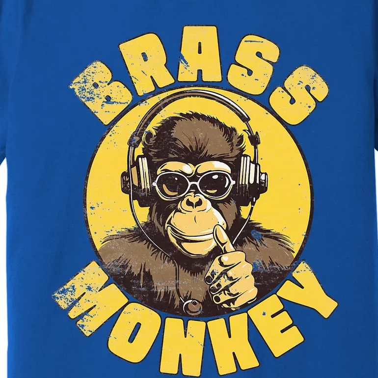 Brass Monkey Funny Cool Music Premium T-Shirt