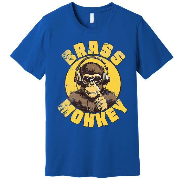 Brass Monkey Funny Cool Music Premium T-Shirt