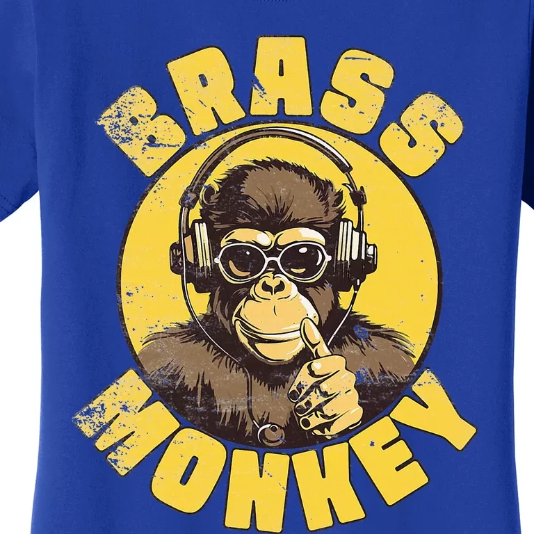 Brass Monkey Funny Cool Music Women's T-Shirt