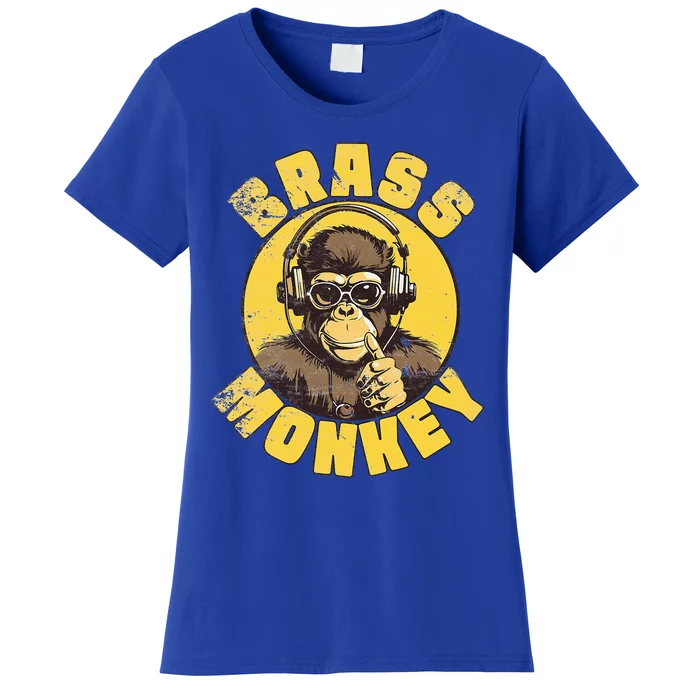 Brass Monkey Funny Cool Music Women's T-Shirt