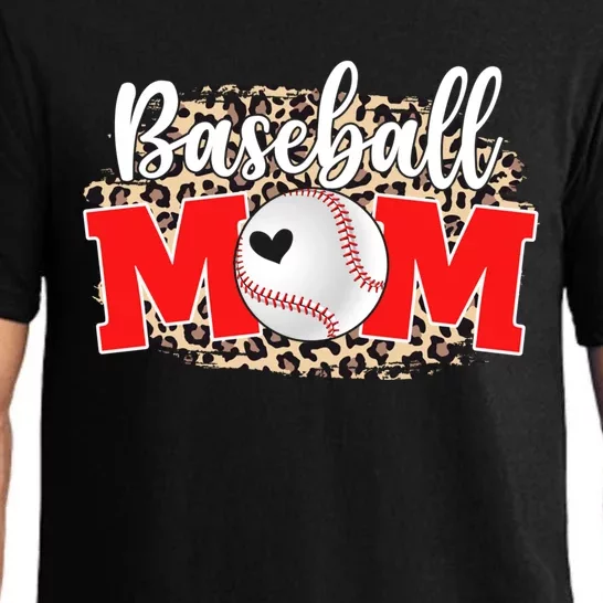 Baseball Mom Funny Mother's Day For Mom Game Day Outfit Gift Pajama Set