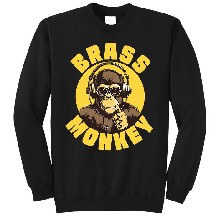 Brass Monkey Funny Cool Music Sweatshirt