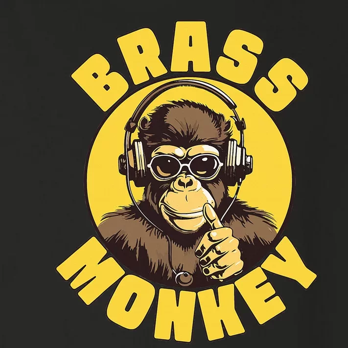 Brass Monkey Funny Cool Music Toddler Long Sleeve Shirt